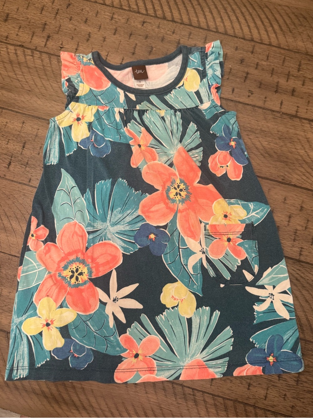 TEA COLLECTION Toddler Floral Cotton Dress